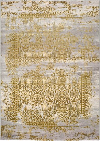 Šedo-zlatý koberec Universal Arabela