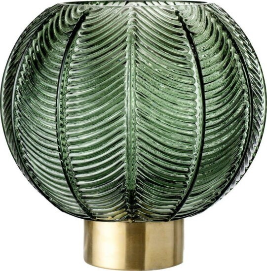 Zelená skleněná váza