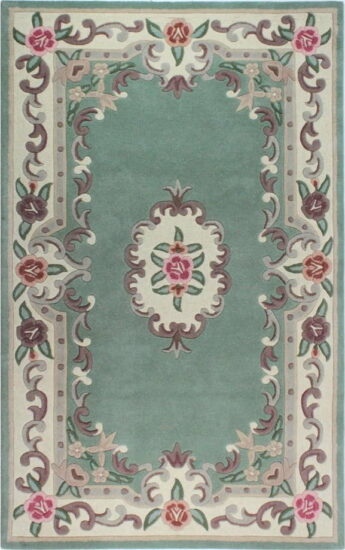 Zelený vlněný koberec Flair Rugs