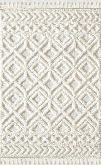 Béžový koberec 230x160 cm Shaggy
