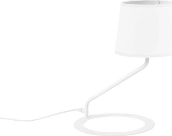 Bílá stolní lampa Shade