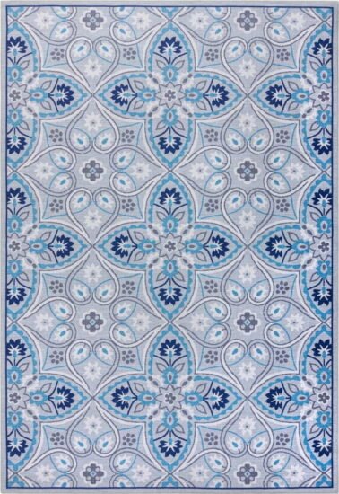 Modrý pratelný koberec 290x200 cm FOLD
