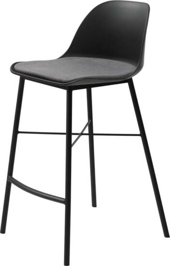 Černá barová židle Unique