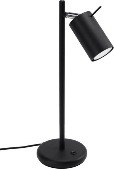 Černá stolní lampa (výška 43 cm)