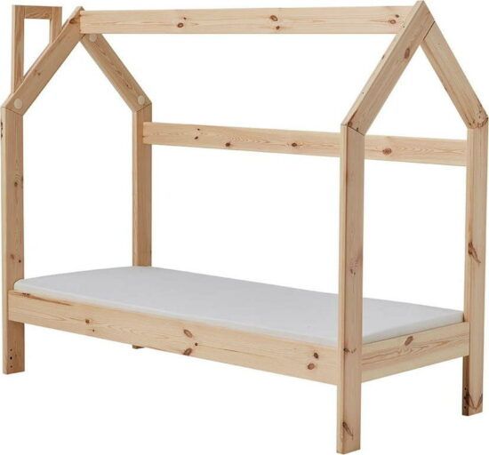 Dětská dřevěná domečková postel Pinio House