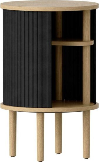 Kulatý odkládací stolek z dubového dřeva ø