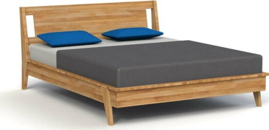 Dvoulůžková postel z dubového dřeva 200x200 cm