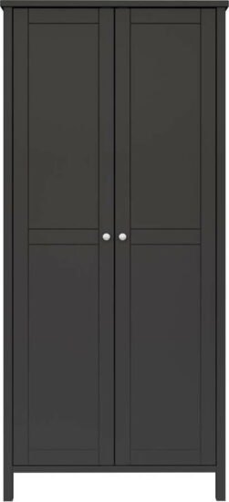 Černá šatní skříň 89x195 cm