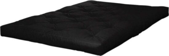 Černá tvrdá futonová matrace 140x200 cm