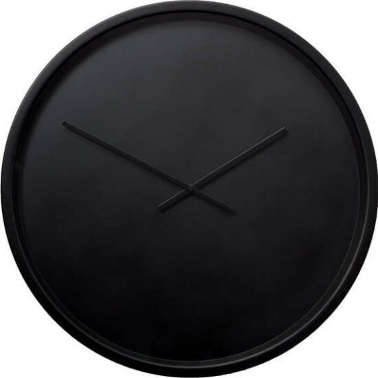 Černé nástěnné hodiny Zuiver