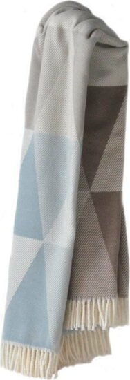 Modro-šedý pléd s podílem bavlny Euromant Pisa