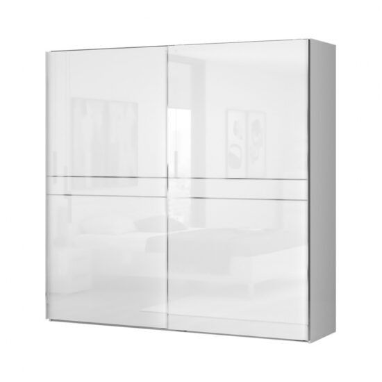Dvoudveřová posuvná skříň tiana š.230cm-bílá