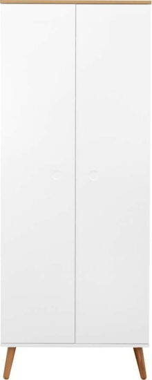 Bílá šatní skříň 79x201 cm