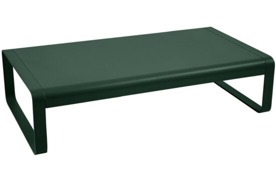 Tmavě zelený hliníkový zahradní konferenční stolek Fermob