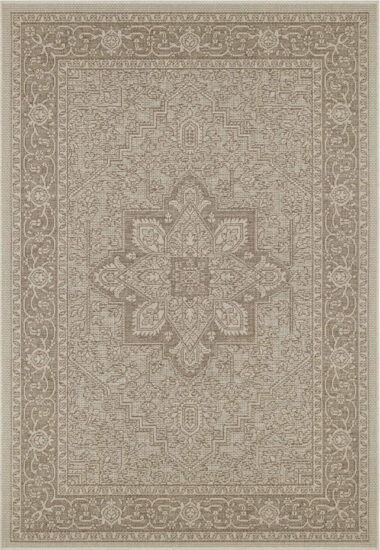 Hnědo-béžový venkovní koberec NORTHRUGS Anjara