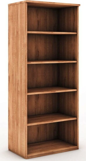 Knihovna z bukového dřeva 74x176 cm