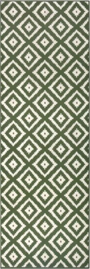 Zelený koberec běhoun 300x80 cm Diamond