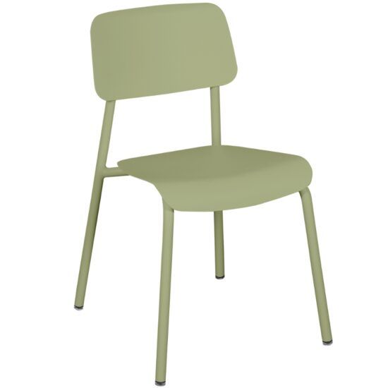 Světle zelená hliníková zahradní židle