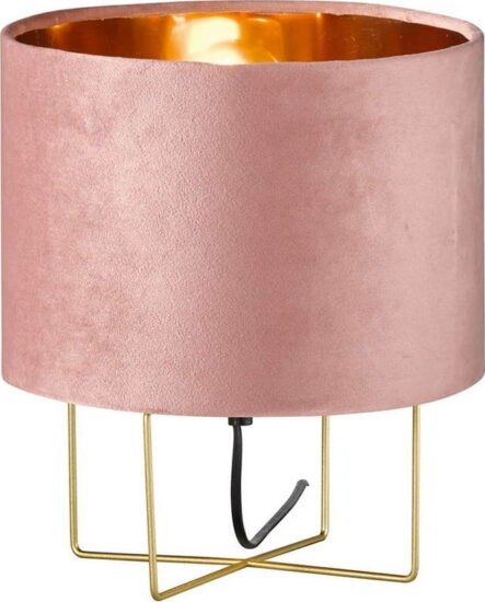 Růžová stolní lampa Fischer &