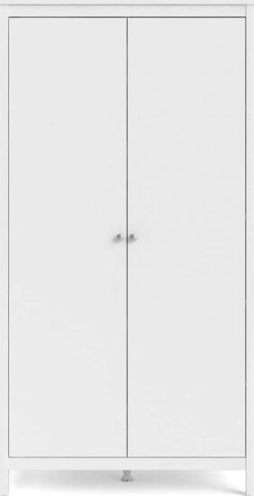 Bílá šatní skříň 102x199 cm