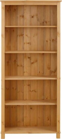 Knihovna z borovicového dřeva 77x171 cm