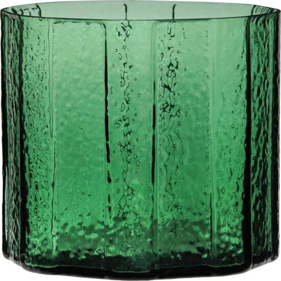 Skleněná ručně vyrobená váza Emerald