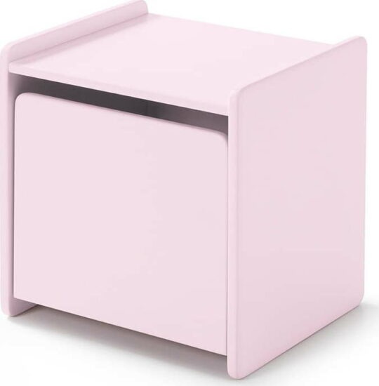 Růžový noční stolek Vipack