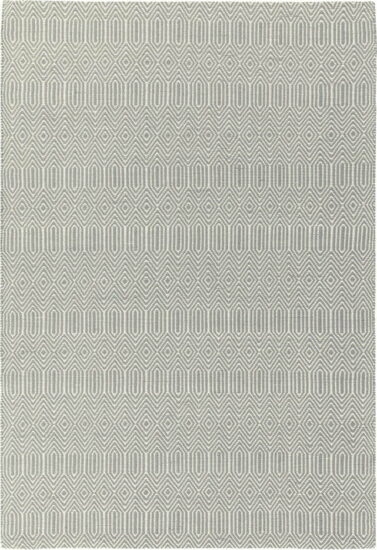 Světle šedý vlněný koberec 120x170 cm
