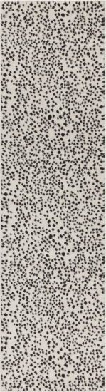 Černo-bílý koberec běhoun 66x240 cm Muse
