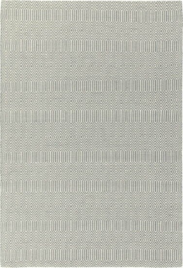 Světle šedý vlněný koberec 100x150 cm