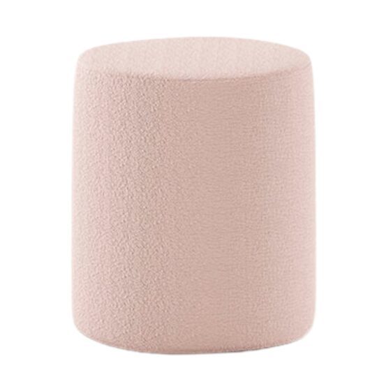 Růžová čalouněná bouclé stolička Vipack