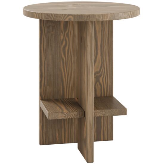 Hnědý dřevěný odkládací stolek Karup Design